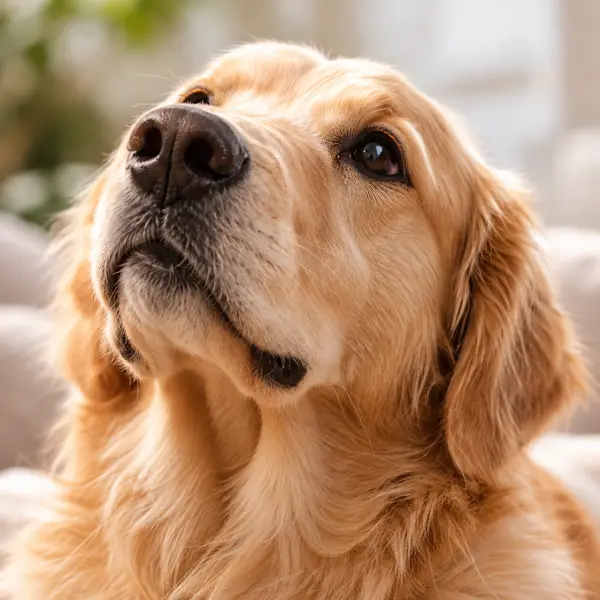 Goue retriever kyk op